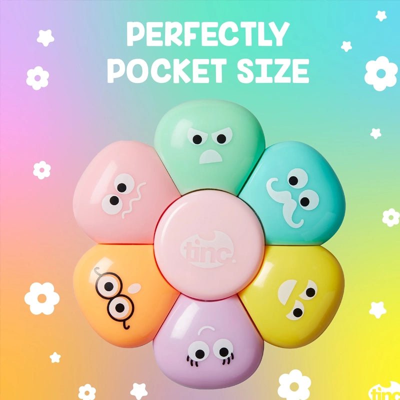 Pastel Flower Highlighter Pen for Study &amp; Notes - 6 Colours