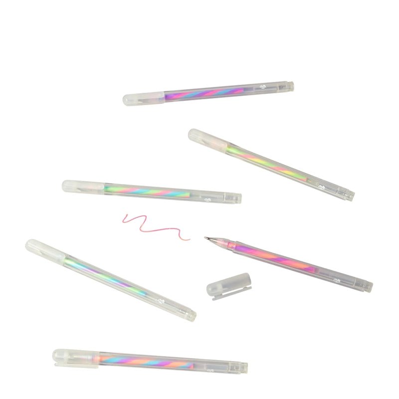 Tutti Frutti Rainbow Gel Pens Set for Study &amp; Notes – 6 Colours