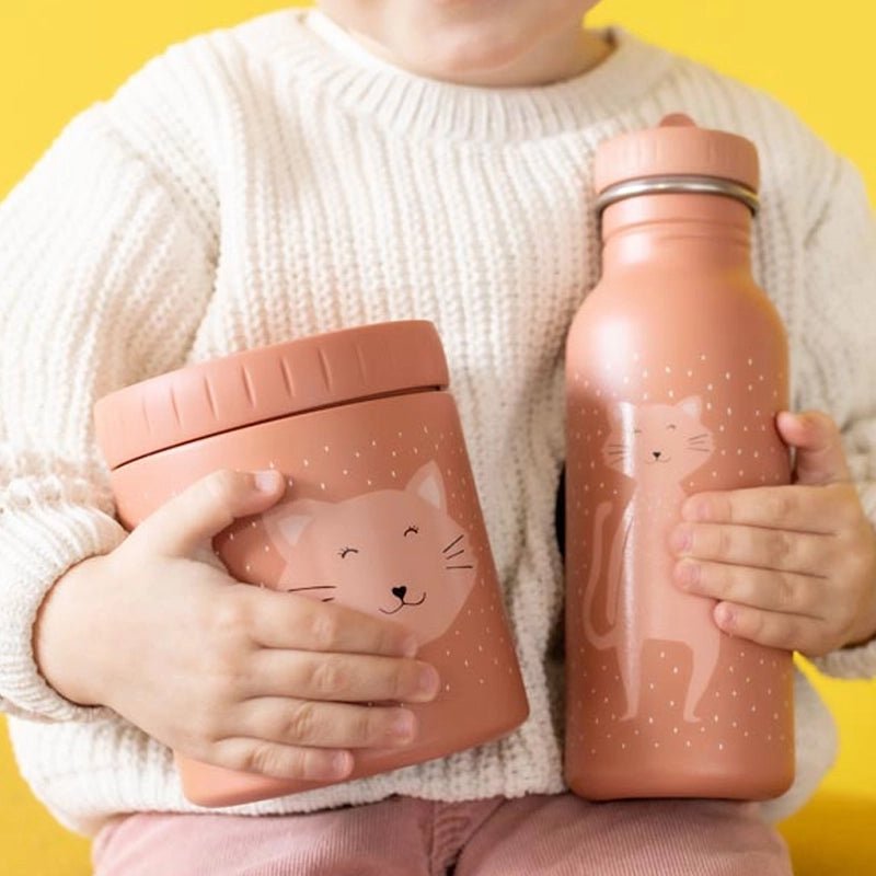 Animal Print Insulated Water Bottle For Kids - 500ml