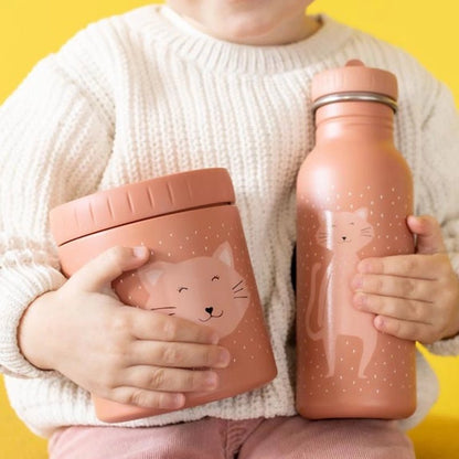 Animal Print Insulated Water Bottle For Kids - 500ml
