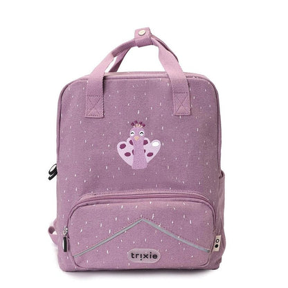 Animal Print Recycled Cotton Kids Backpack - Large
