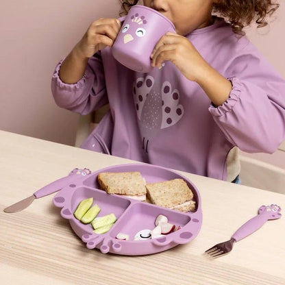 Kids Silicone &amp; Stainless Steel Feeding Cutlery Set – 3pcs