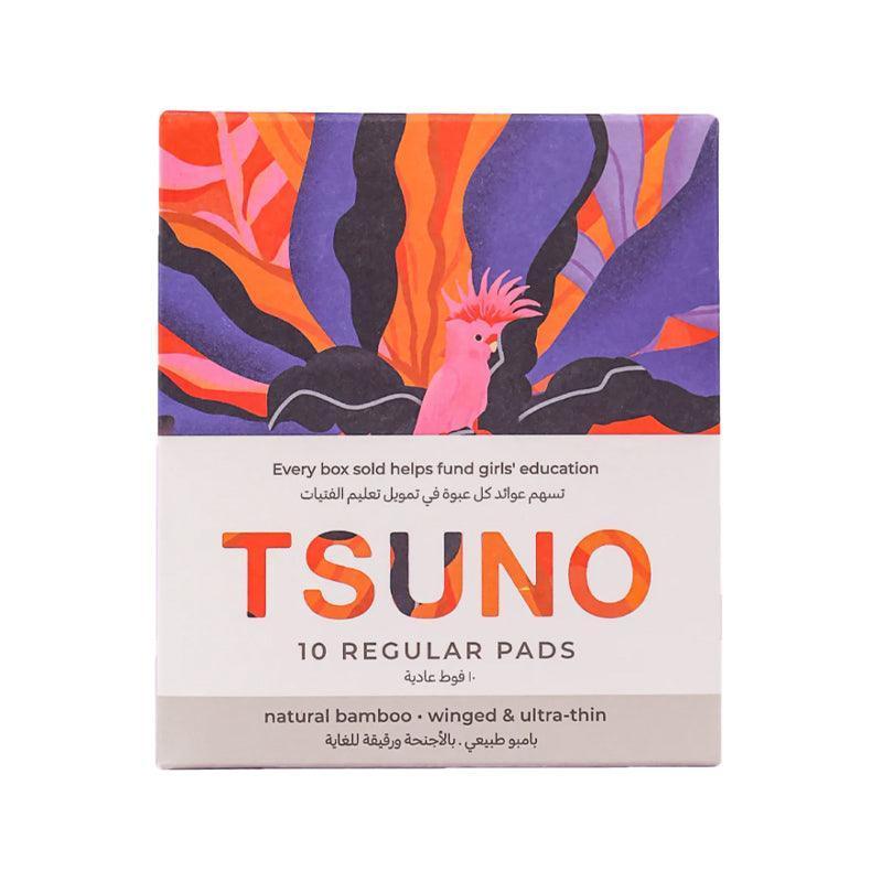 Tsuno Winged &amp; Ultra - Thin Regular Sanitary Pads - 10pcs - Waha Lifestyle