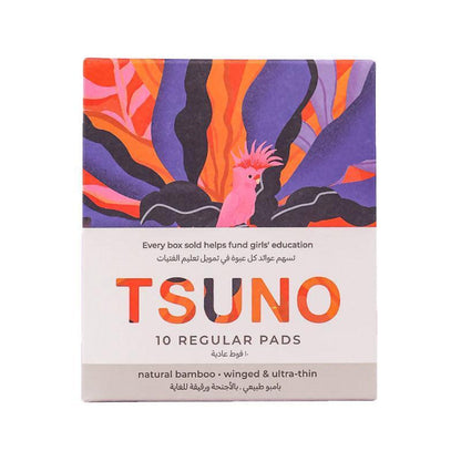 Tsuno Winged &amp; Ultra - Thin Regular Sanitary Pads - 10pcs - Waha Lifestyle