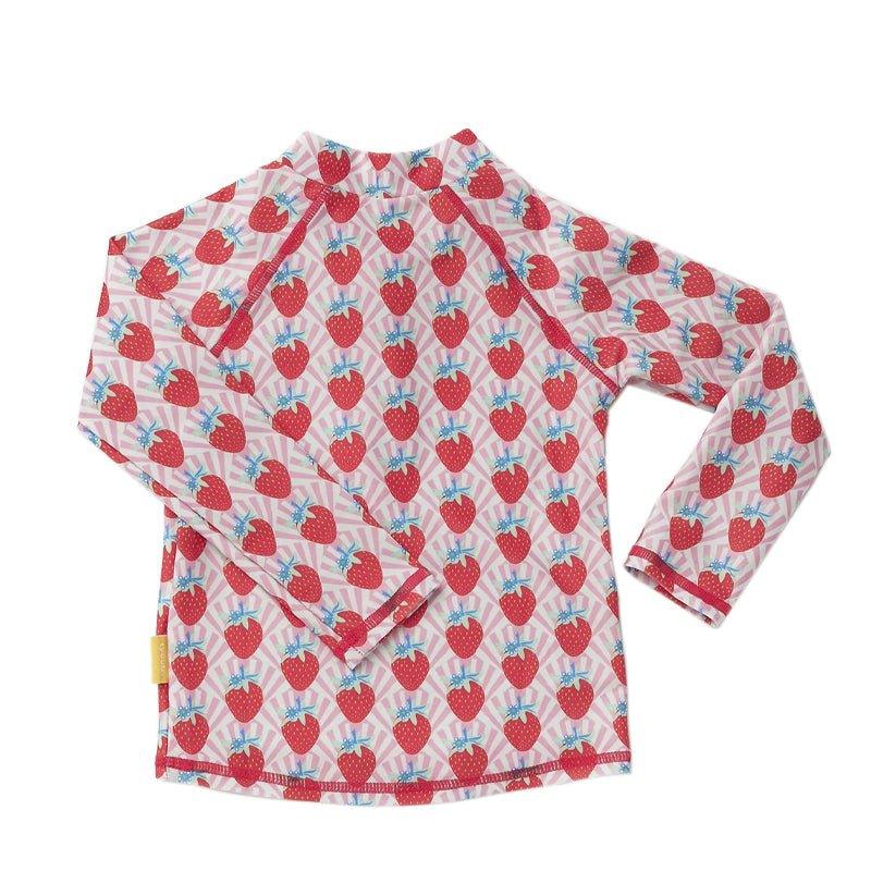 Tyoub Long Sleeve Rash Guard For Kids - Strawberry - Waha Lifestyle