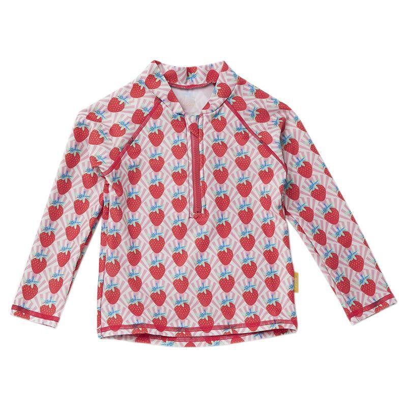 Tyoub Long Sleeve Rash Guard For Kids - Strawberry - Waha Lifestyle