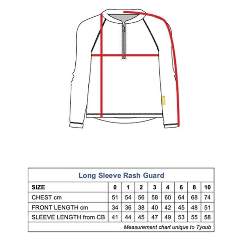 Tyoub Long Sleeve Rash Guard For Kids - Strawberry - Waha Lifestyle