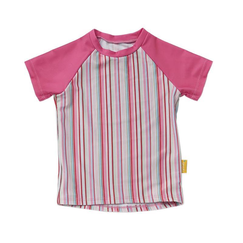 Tyoub Short Sleeve Rash Guard For Kids - Gelato Stripe - Waha Lifestyle