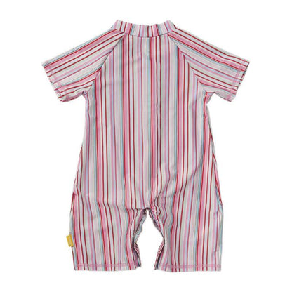 Tyoub Short Sleeve UPF50+ Sunsuit For Kids - Gelato Stripe - Waha Lifestyle