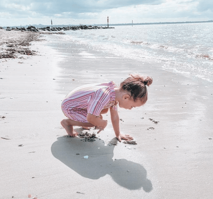 TYOUB Short Sleeve UPF50+ Sunsuit For Kids - Gelato Stripe in Kuwait - Waha Lifestyle