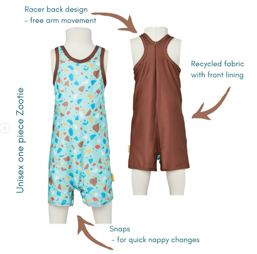 TYOUB Zootie Swimsuit For Kids - Ocean Glass Green in Kuwait - Waha Lifestyle