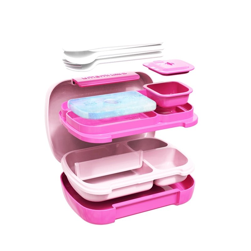 All-In-One Kids Bento Lunch Box with Cutlery