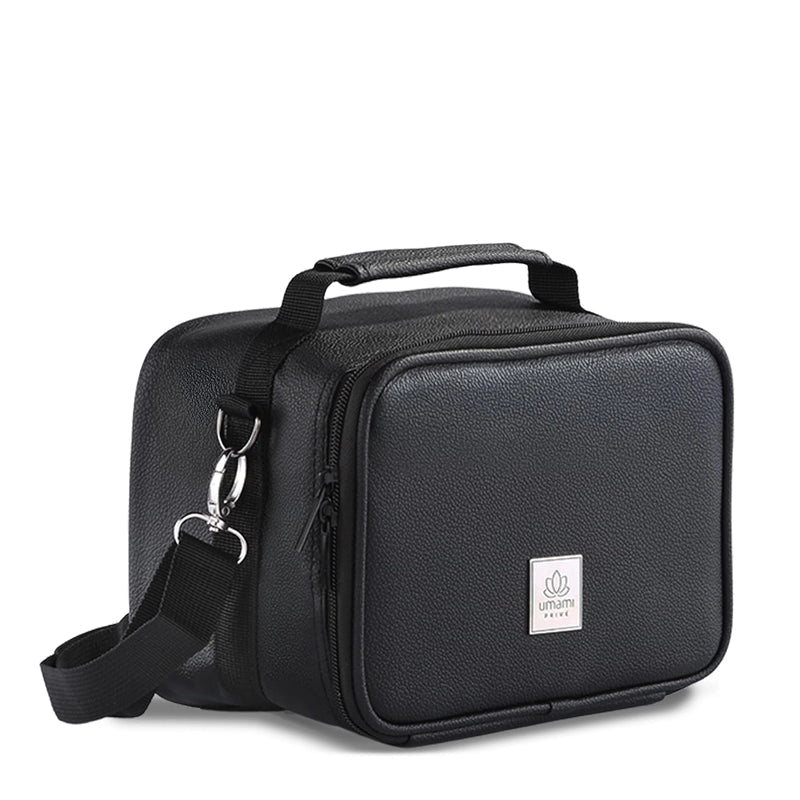 Prive Leather Thermal Insulated Lunch Bag – Deep Black