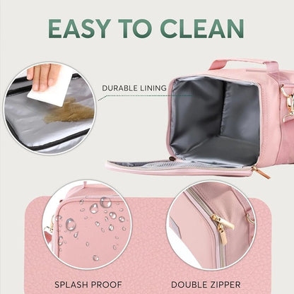 Prive Leather Thermal Insulated Lunch Bag