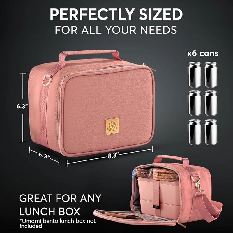 Prive Leather Thermal Insulated Lunch Bag