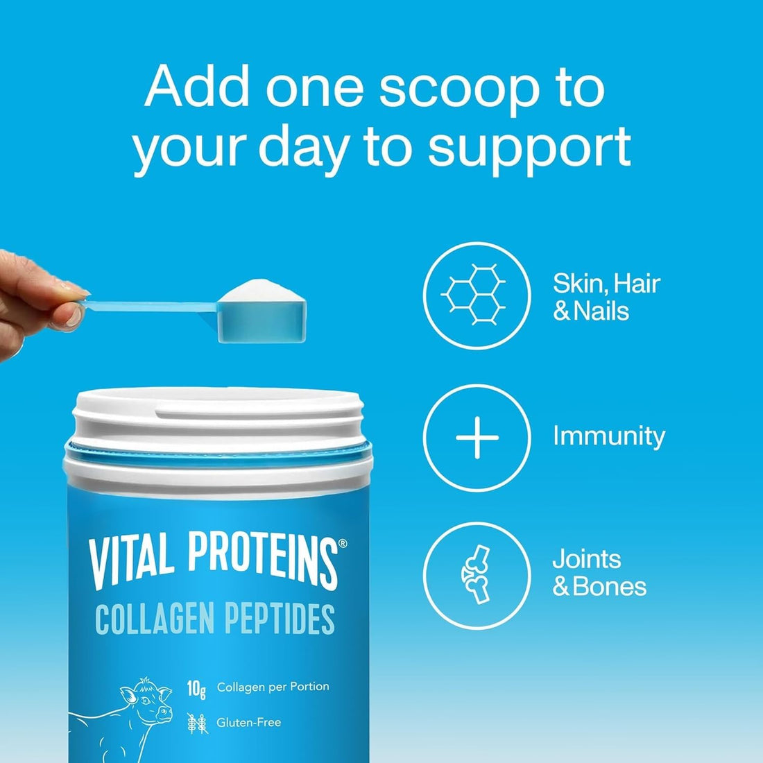 Collagen Peptides Powder (Unflavored) for Fresh and Firm Looking Skin