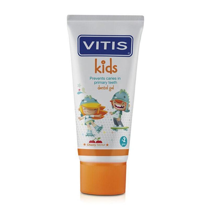 Vitis Kids Dental Gel Toothpaste Cherry - 50ml - Waha Lifestyle