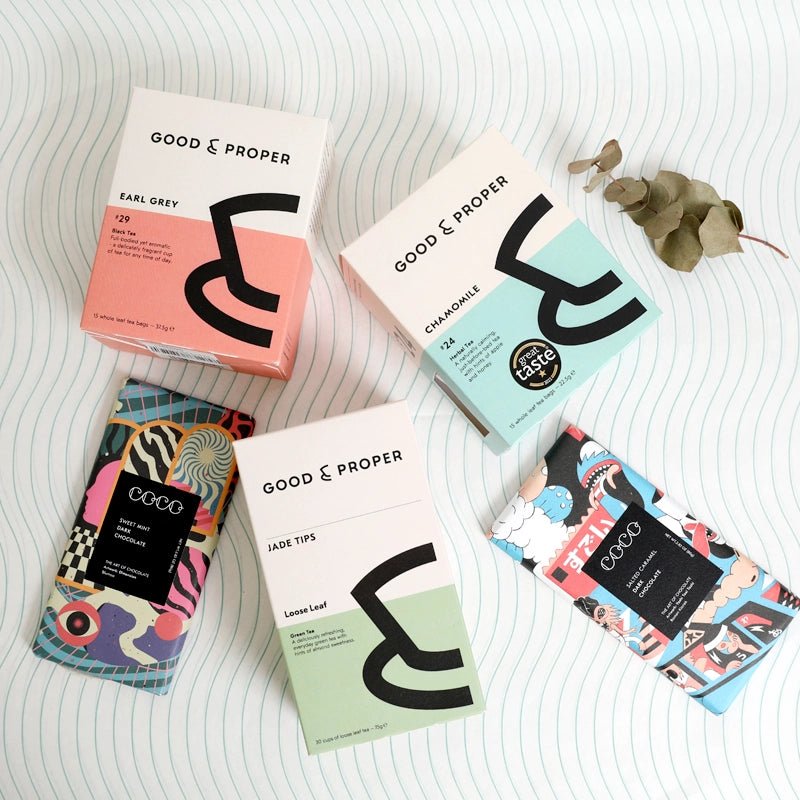 WAHA LIFESTYLE Artisanal Chocolate &amp; Tea Gift Set - 5pcs in Kuwait - Waha Lifestyle