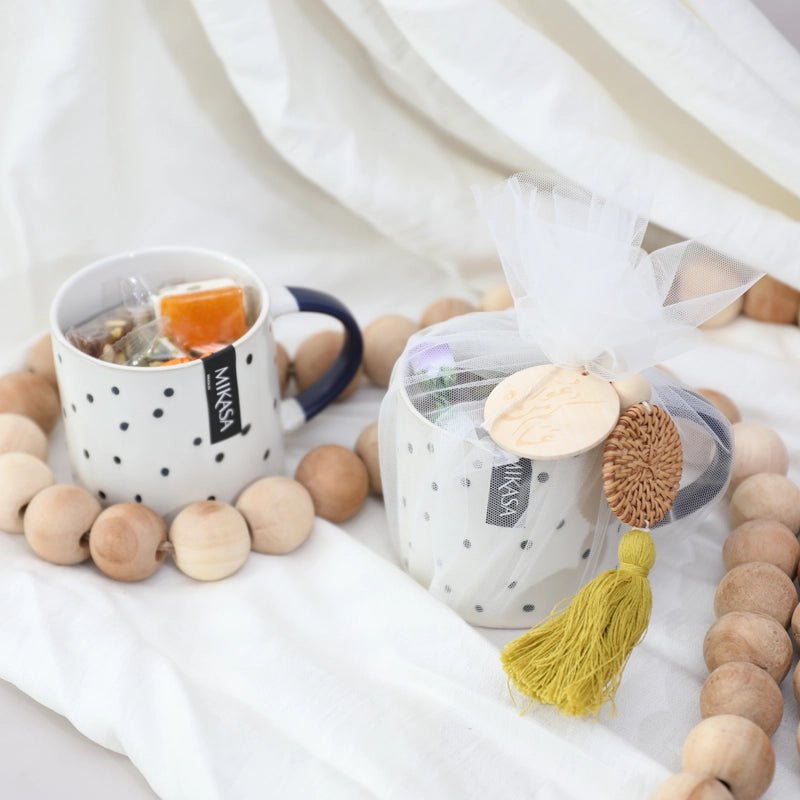 Gergean Spotty Stoneware Coffee Mug Set