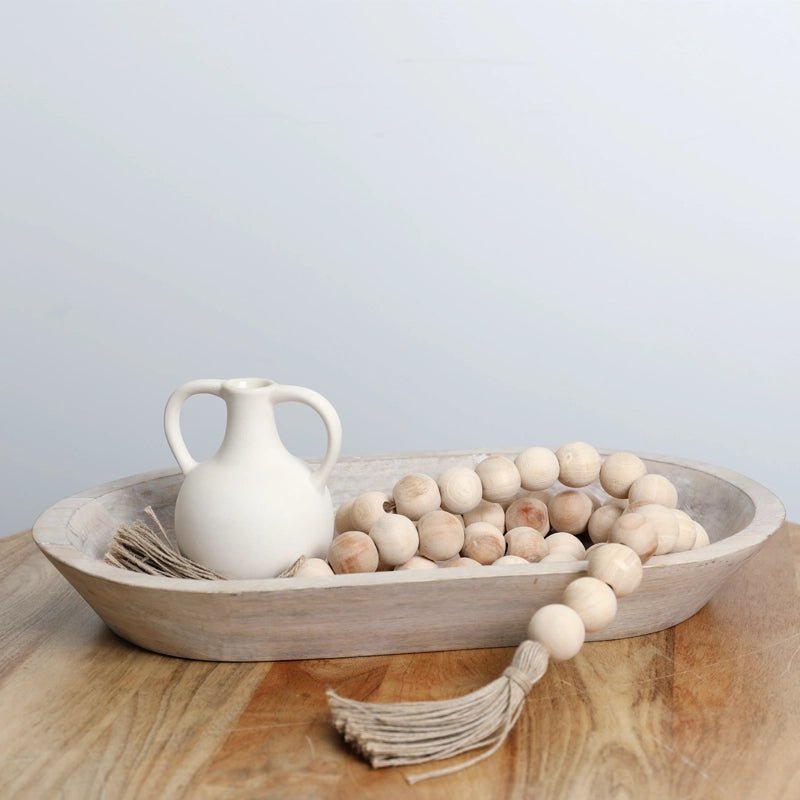 WAHA LIFESTYLE The Wooden Rustic Tray Neqsa in Kuwait - Waha Lifestyle