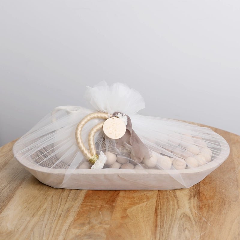 WAHA LIFESTYLE The Wooden Rustic Tray Neqsa in Kuwait - Waha Lifestyle