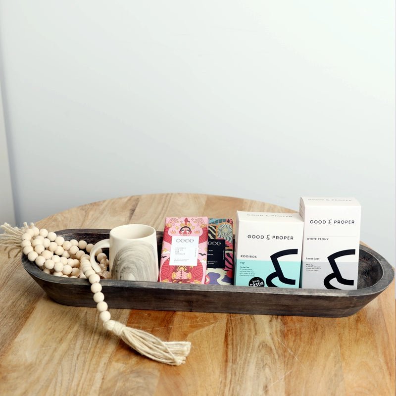 WAHA LIFESTYLE The Wooden Serving Bowl Neqsa in Kuwait - Waha Lifestyle