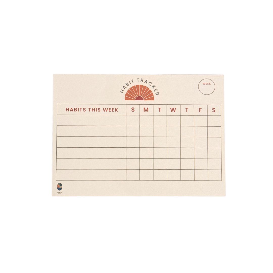 Waha Lifestyle Weekly Habit Tracker Notepad for Goals, Wellness &amp; Routines - 52 Pages in Kuwait - Waha Lifestyle
