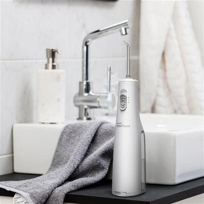 Waterpik Cordless Express Water Flosser 3 AA Batteries - White - Waha Lifestyle