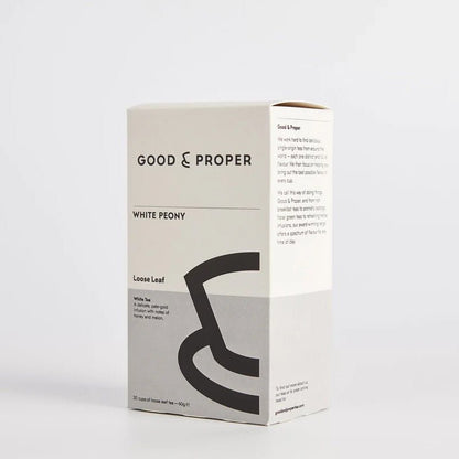 GOOD &amp; PROPER TEA White Peony Loose Leaf White Tea - 60g - Waha Lifestyle