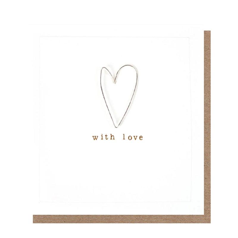 Wire Heart With Love Card - Waha Lifestyle