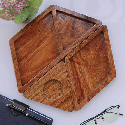 Woodgeek Store Wooden Desk Organizer - Waha Lifestyle