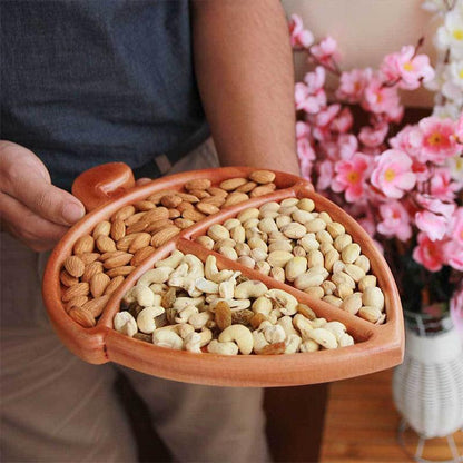 Woodgeek Store Wooden Nuts And Dry Fruits Tray - Waha Lifestyle