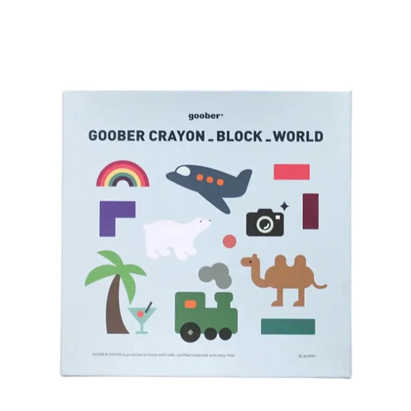 World Lego Block - shaped Crayons &amp; Coloring Book Set - Waha Lifestyle