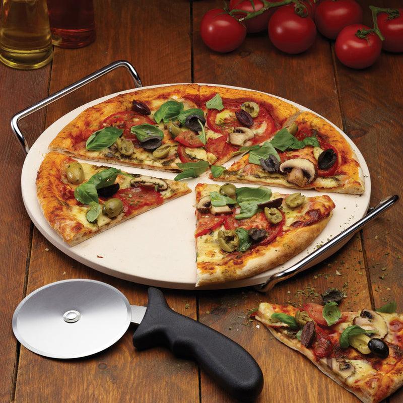 World of Flavours Italian Pizza Stone & Cutter Set - Waha Lifestyle