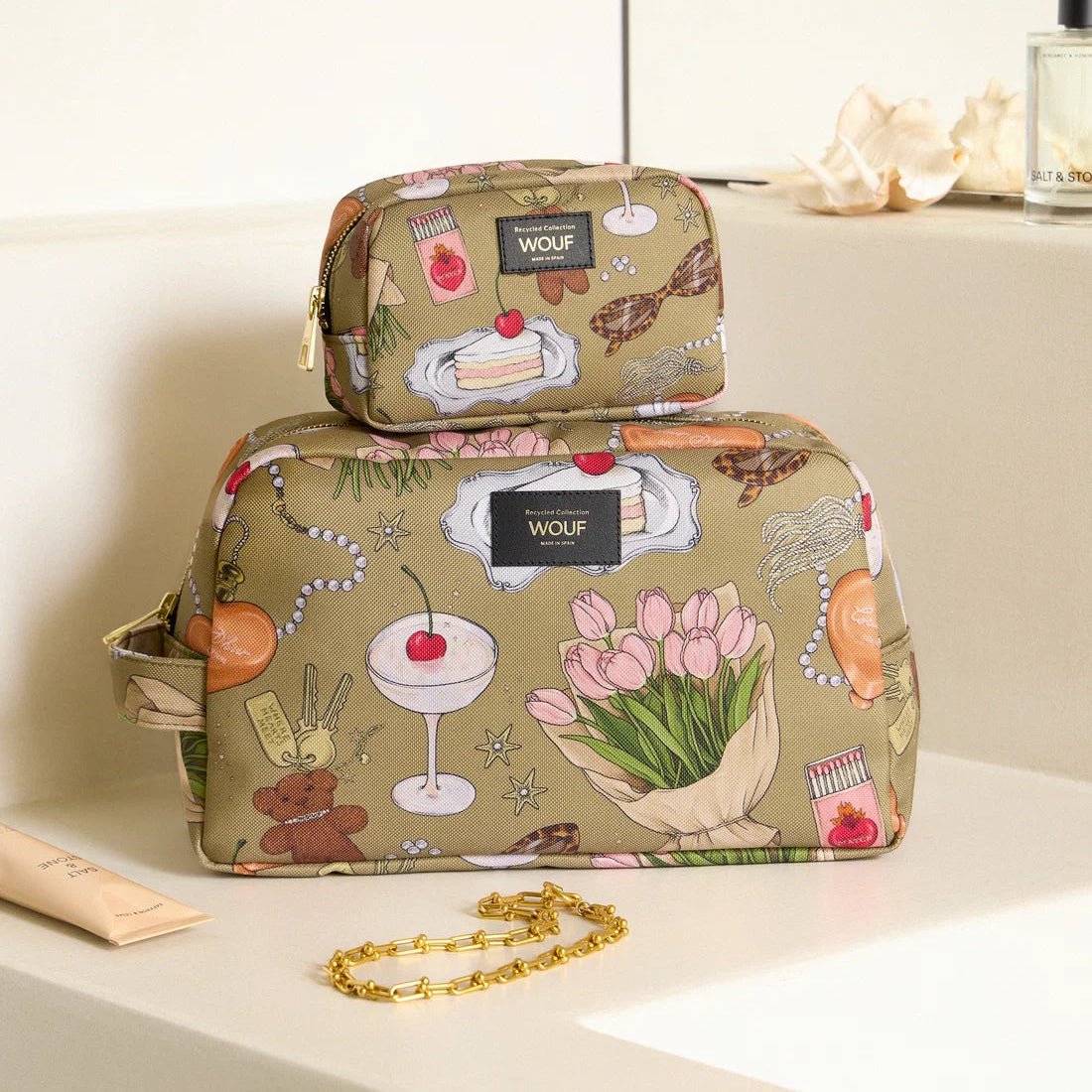 WOUF Premium Makeup Bag Organizer for Beauty Essentials &amp; Travel in Kuwait - Waha Lifestyle