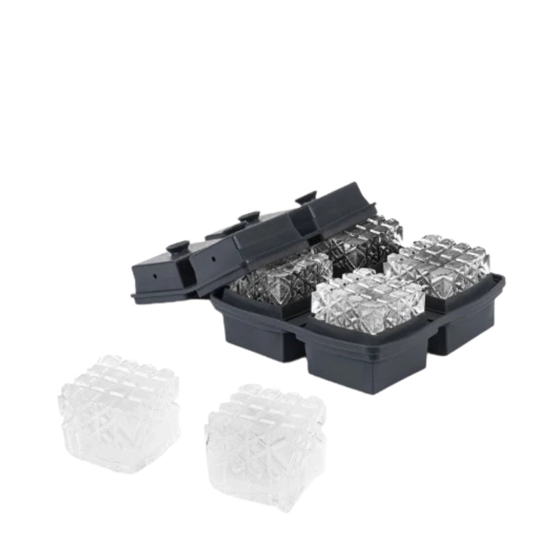 Crystal Cocktail Silicone Ice Tray - Charcoal