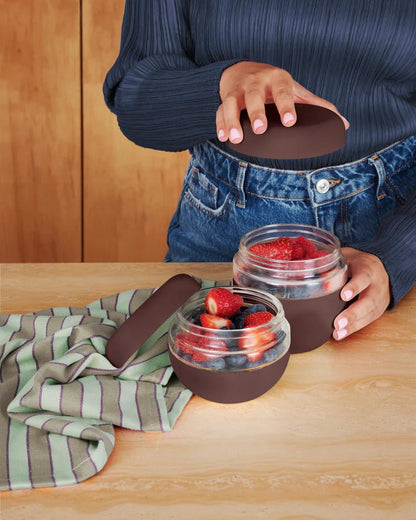 W&amp;P Leakproof Glass Bowl with Silicone Sleeve - 473ml in Kuwait - Waha Lifestyle