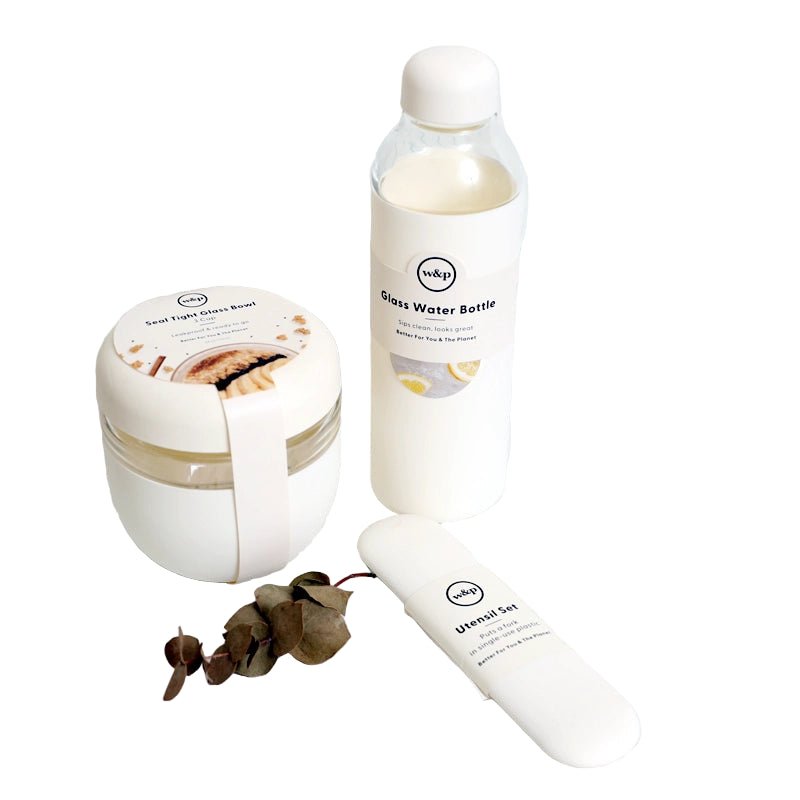 W&amp;P On - the - Go Lunch Box Bundle - Cream - 5pcs in Kuwait - Waha Lifestyle