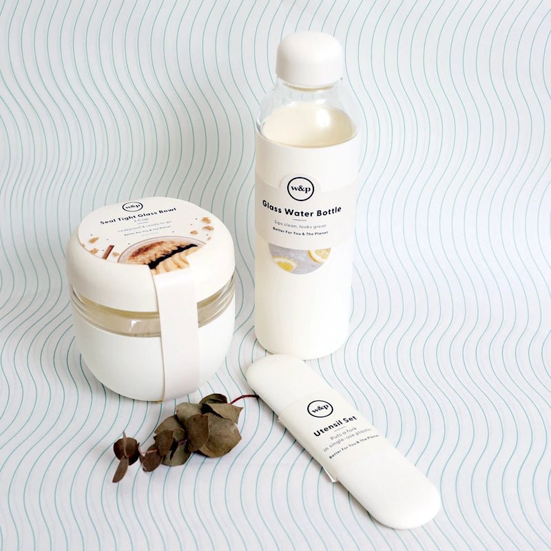 W&amp;P On - the - Go Lunch Box Bundle - Cream - 5pcs in Kuwait - Waha Lifestyle