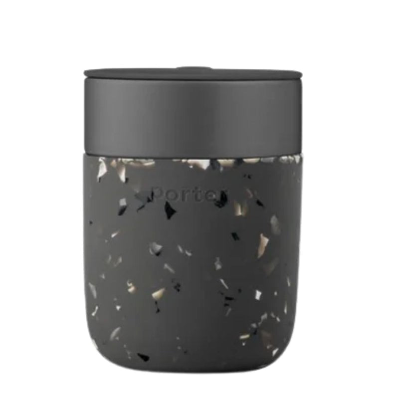 Portable Ceramic Mug with Protective Silicone Sleeve &amp; Lid - 355ml