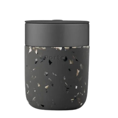 Portable Ceramic Mug with Protective Silicone Sleeve &amp; Lid - 355ml