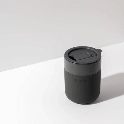 Portable Ceramic Mug with Protective Silicone Sleeve &amp; Lid - 355ml
