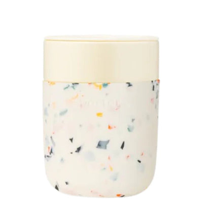 Portable Ceramic Mug with Protective Silicone Sleeve &amp; Lid - 355ml