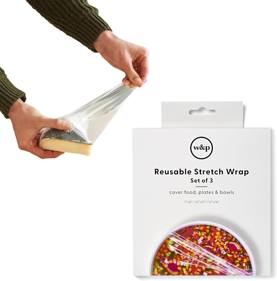 W&amp;P Reusable Silicone Stretch Wraps - 3pcs in Kuwait - Waha Lifestyle