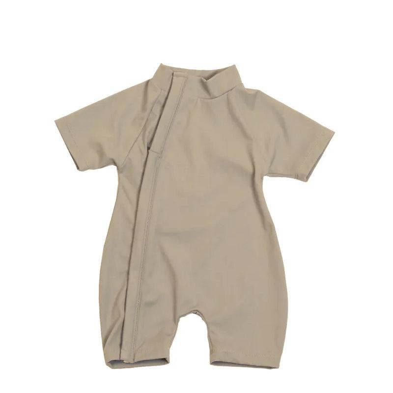 Zimmi Onesie Kids Swimsuitآ withآ Zip Closure - Unisex - Sand - Waha Lifestyle