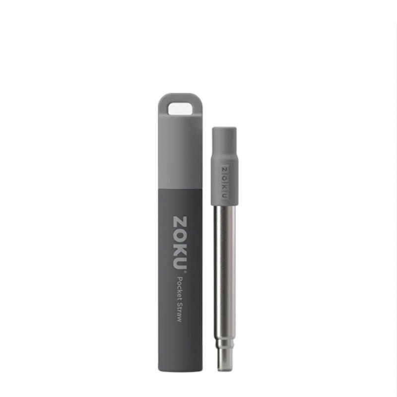 Zoku Two Tone Pocket Straw Set - 3Pcs - Waha Lifestyle