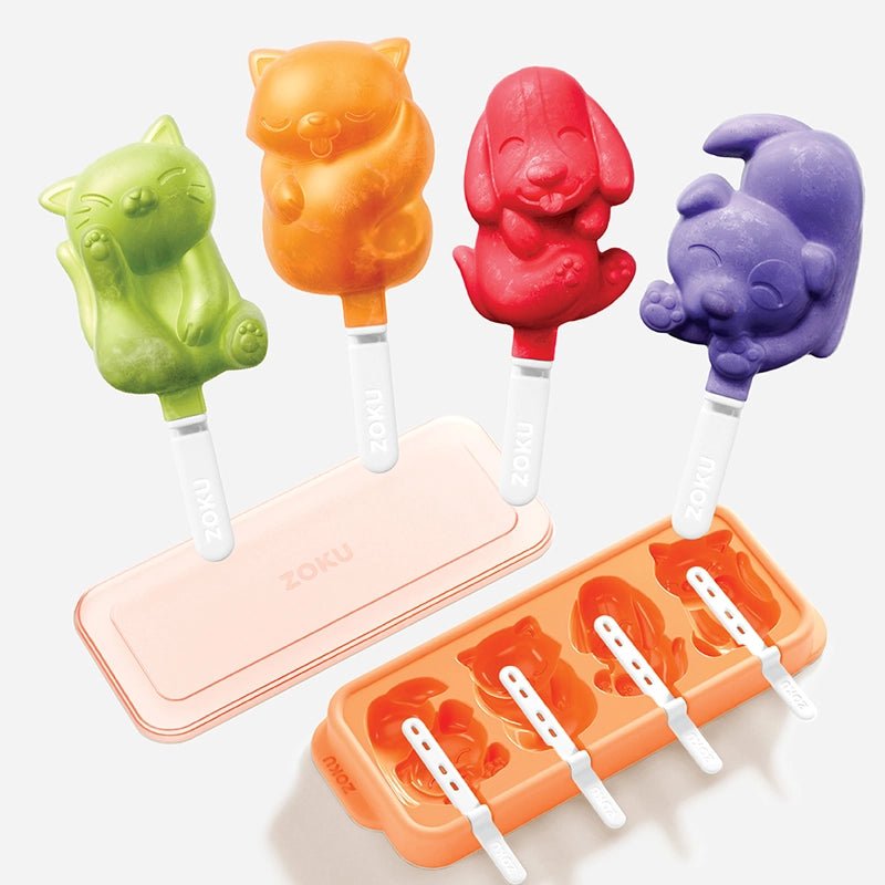 Reusable Silicone Cat and Dog Ice Pop Mould Tray