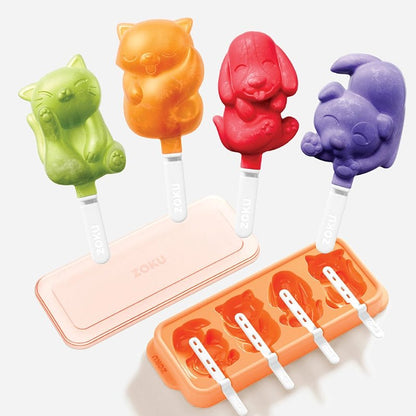 Reusable Silicone Cat and Dog Ice Pop Mould Tray