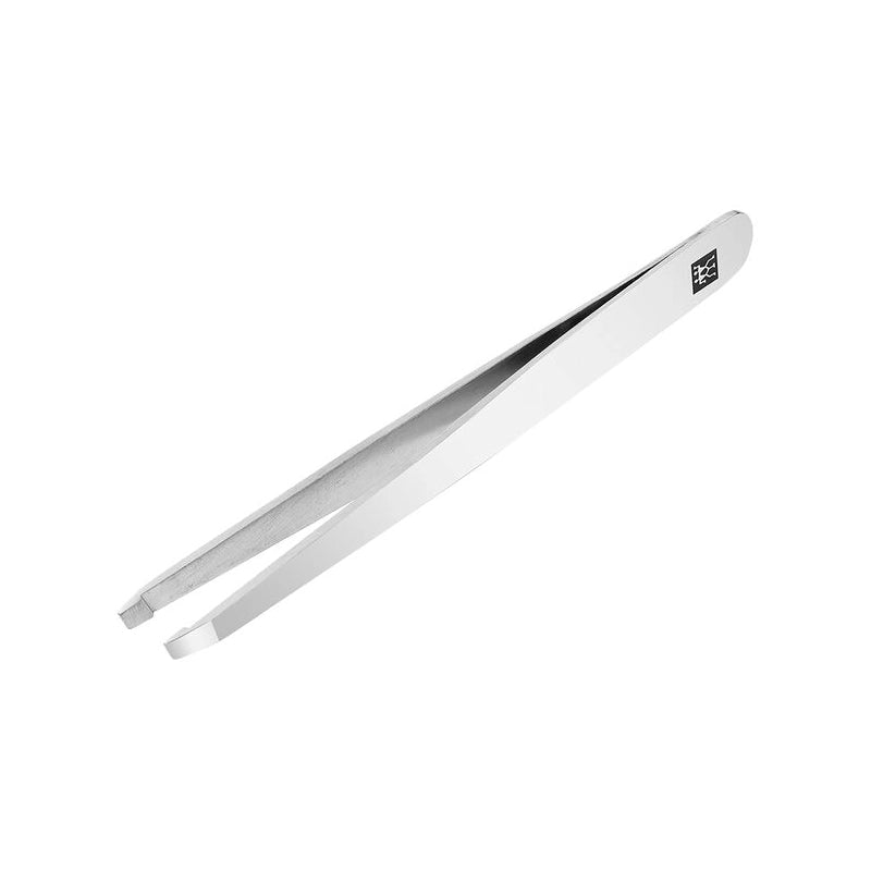 Classic Inox Stainless Steel Slanted Tweezers for Precision Eyebrow Grooming
