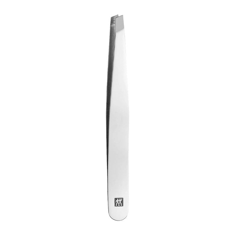 Classic Inox Stainless Steel Slanted Tweezers for Precision Eyebrow Grooming